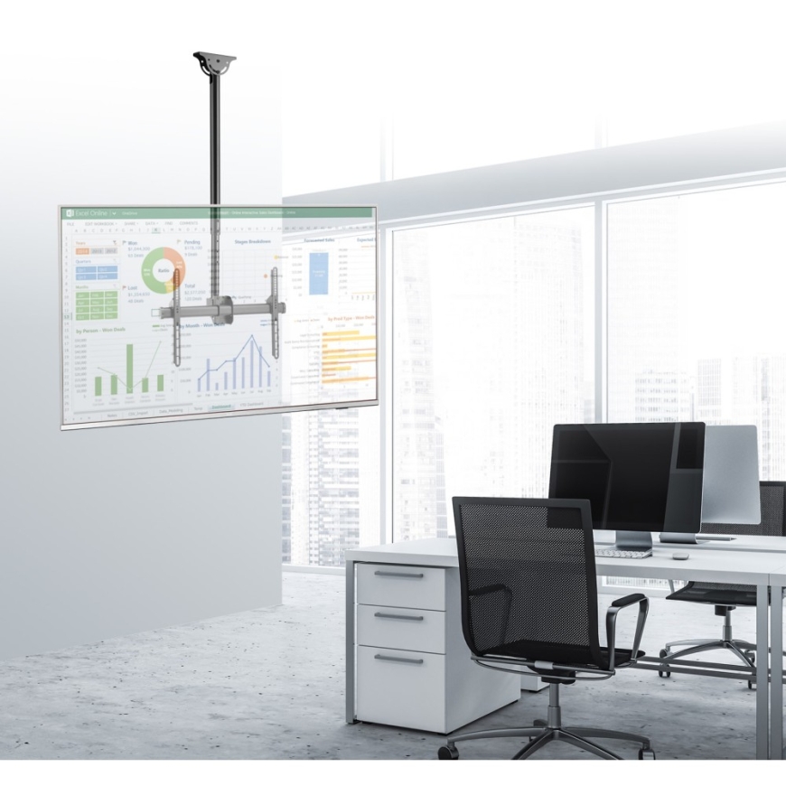 Techly 37-70 Telescopic Ceiling Universal LED TV LCD Support" ICA-CPLB 946S – 4