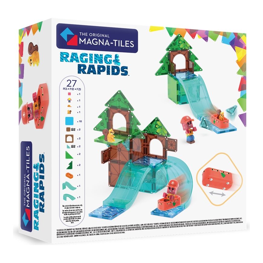 MAGNA-TILES Metsäjokilauttailu magnetinis konstruktorius, 27 dalys – 2