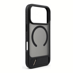 Apple iPhone 18 Pro guma dengtas MagSafe su laikikliu dėklas juodas