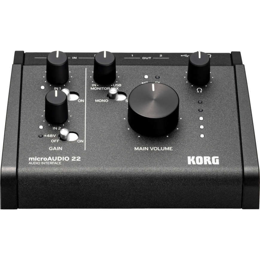 Korg microAUDIO 22 skaņas karte, melna