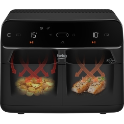 Beko FRL5388B Kaksois 4,25 L Erillinen 2400 W Kuumakiertoilmakypsennin Musta