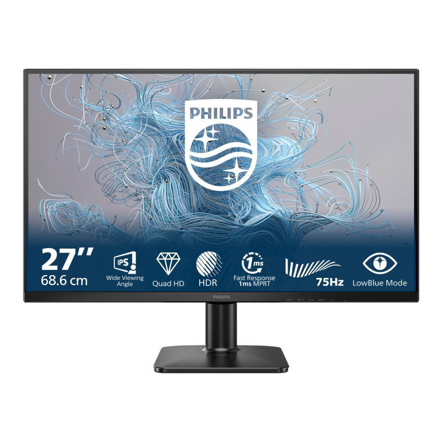 Philips 1000 series 27E2N1500L/00 PC lamekuvar 68,6 cm (27") 2560 x 1440 pikslit Quad HD LED Must – 2