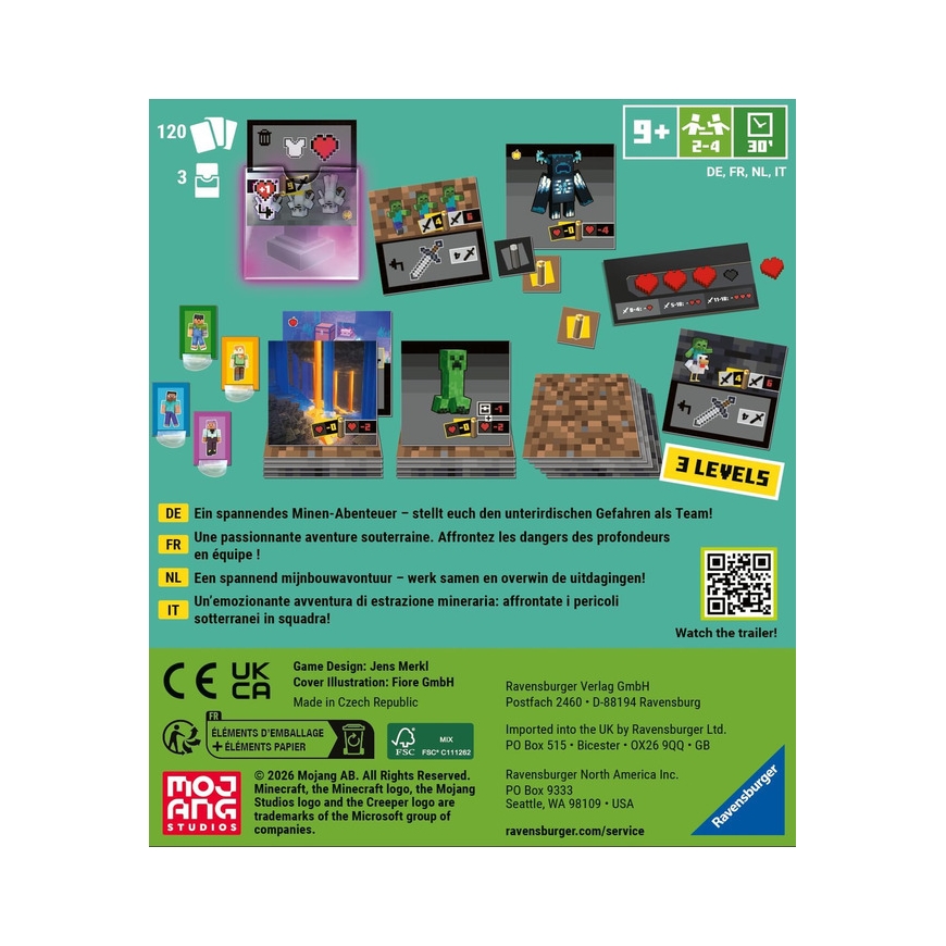 Ravensburger Minecraft Digging Down kortų žaidimas – 3