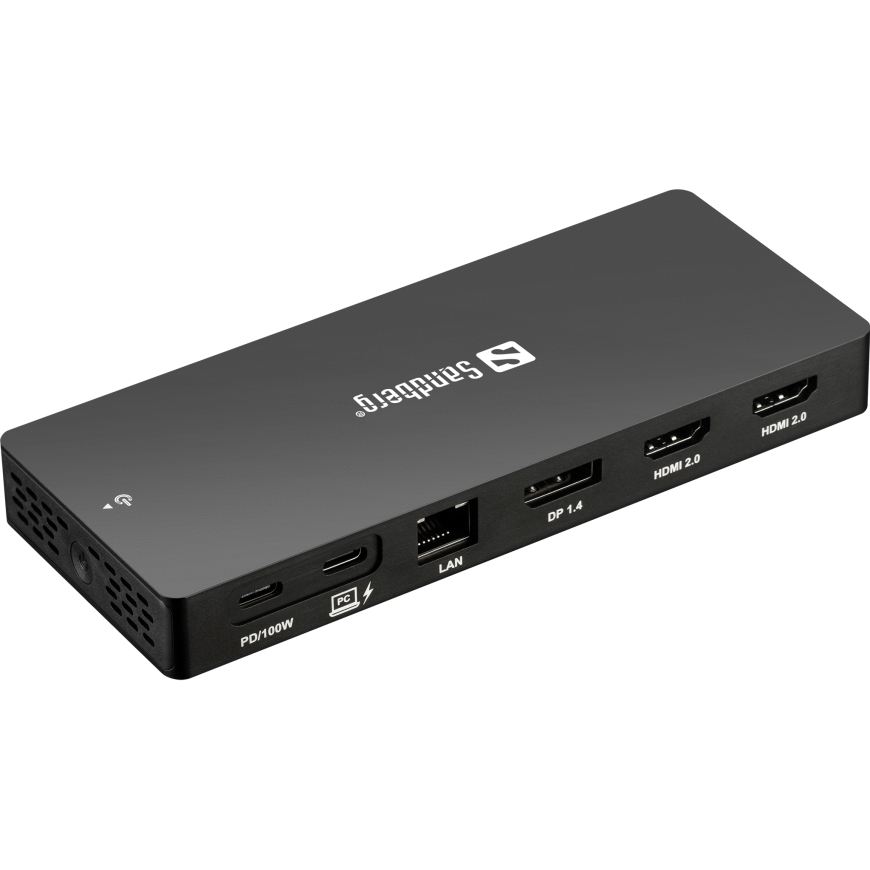 Sandberg 136-61 sülearvuti dokk ja pordireplikaator Juhtmega ühendatud USB 3.2 Gen 1 (3.1 Gen 1) Typ – 2