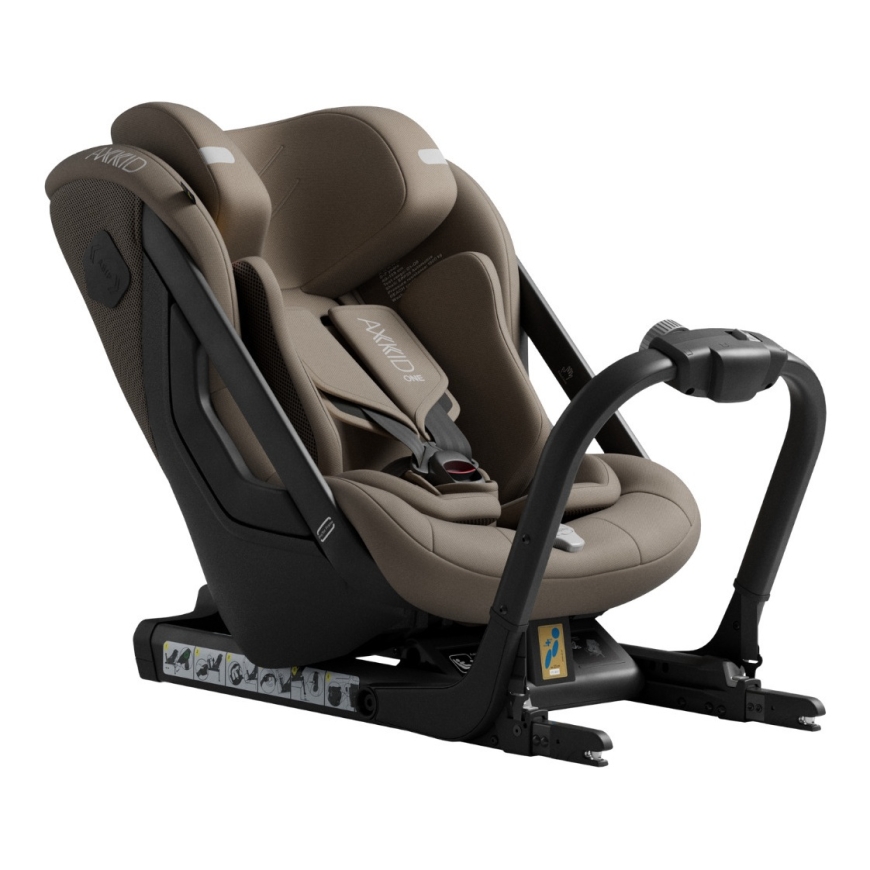 Axkid One 3 turvaistuin, 61–125 cm, Driftwood Beige