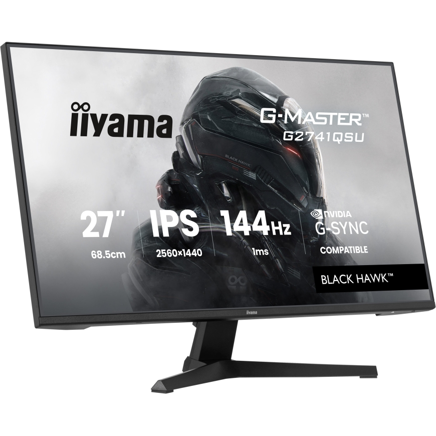 iiyama G-MASTER G2741QSU-B1 PC lamekuvar 68,6 cm (27") 2560 x 1440 pikslit 4K Ultra HD QLED Must – 4