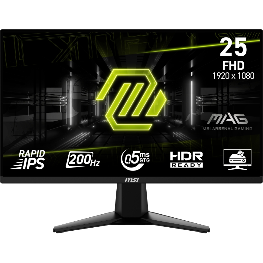 MSI MAG 255F E20 kompiuterio monitorius 62,2 cm (24.5") 1920 x 1080 pikseliai „Full HD“ LCD Juoda – 2