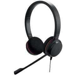Jabra Evolve 20 Austiņas Vadu Birojs / zvanu centrs USB Type-A Melns