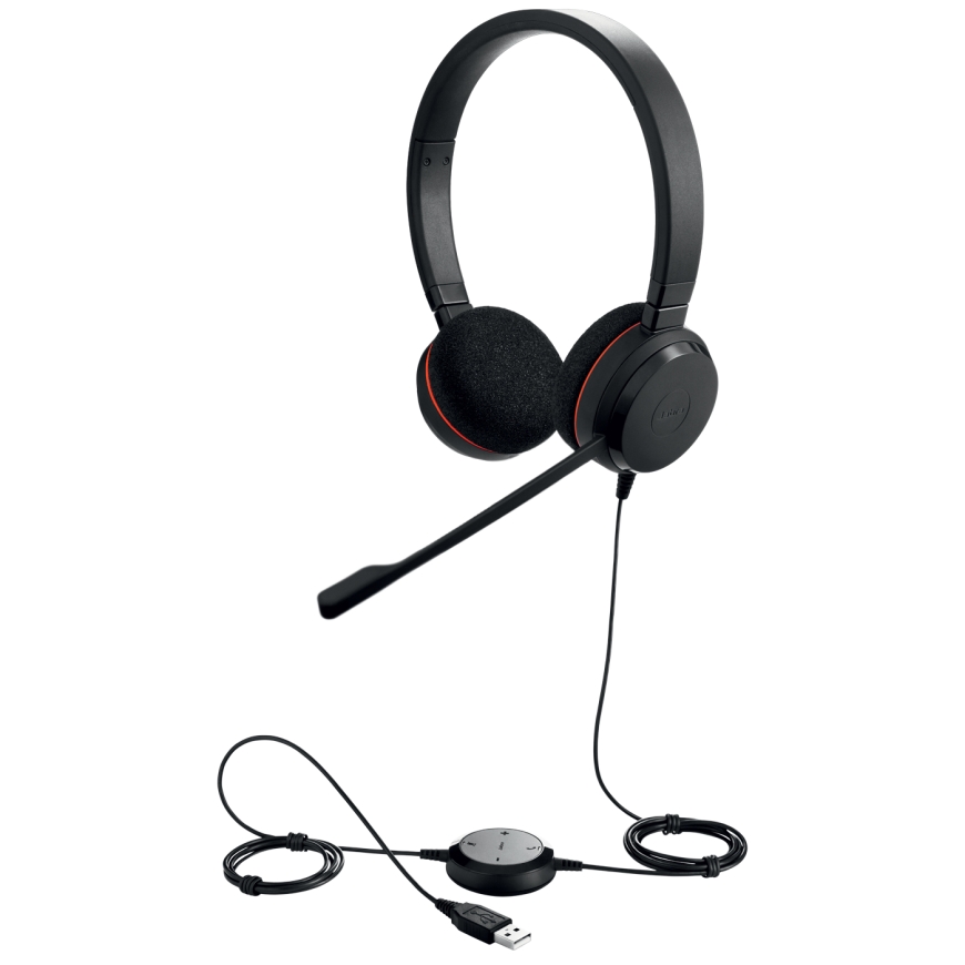Jabra Evolve 20 Austiņas Vadu Birojs / zvanu centrs USB Type-A Melns – 2