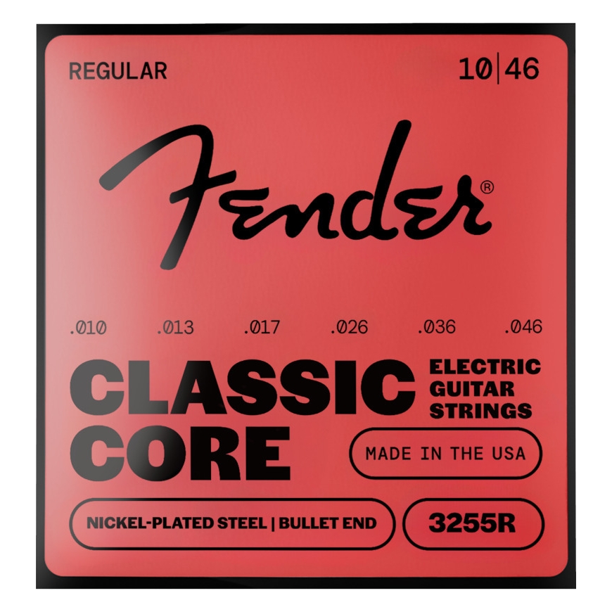 Fender Classic Core Bullets™ 3255R guitar strings, nickel-plated steel, ball end .010-.046