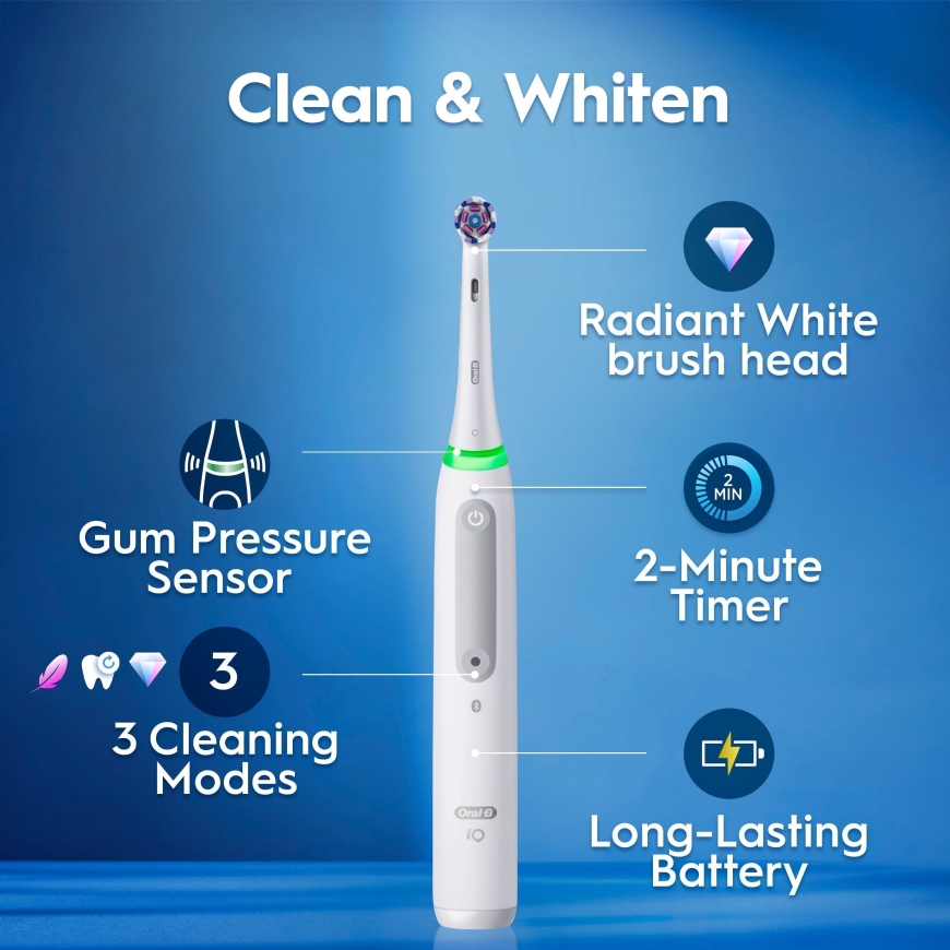 Oral-B iO3 Electric Toothbrush, White – 3