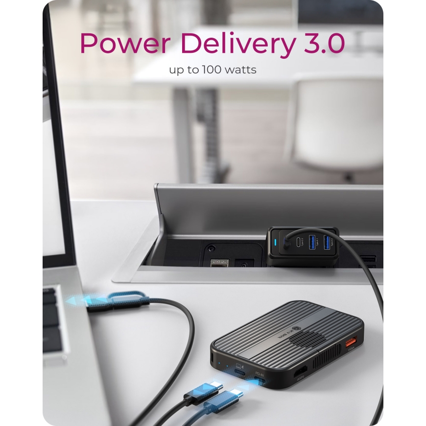 ICY BOX IB-DK4071M-CU31 USB 3.2 Gen 2 (3.1 Gen 1) Type-C Черный – 5