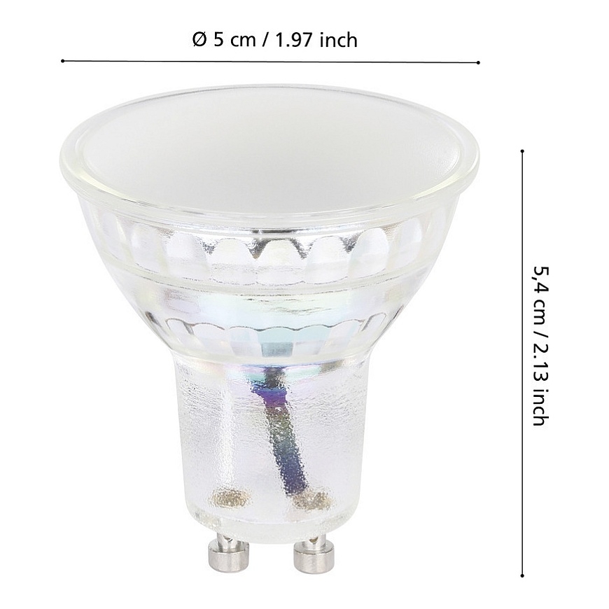 Eglo Connect.z išmanioji lemputė, GU10, RGB+CCT, 4,9 W, 345 lm, 1 vnt. – 3