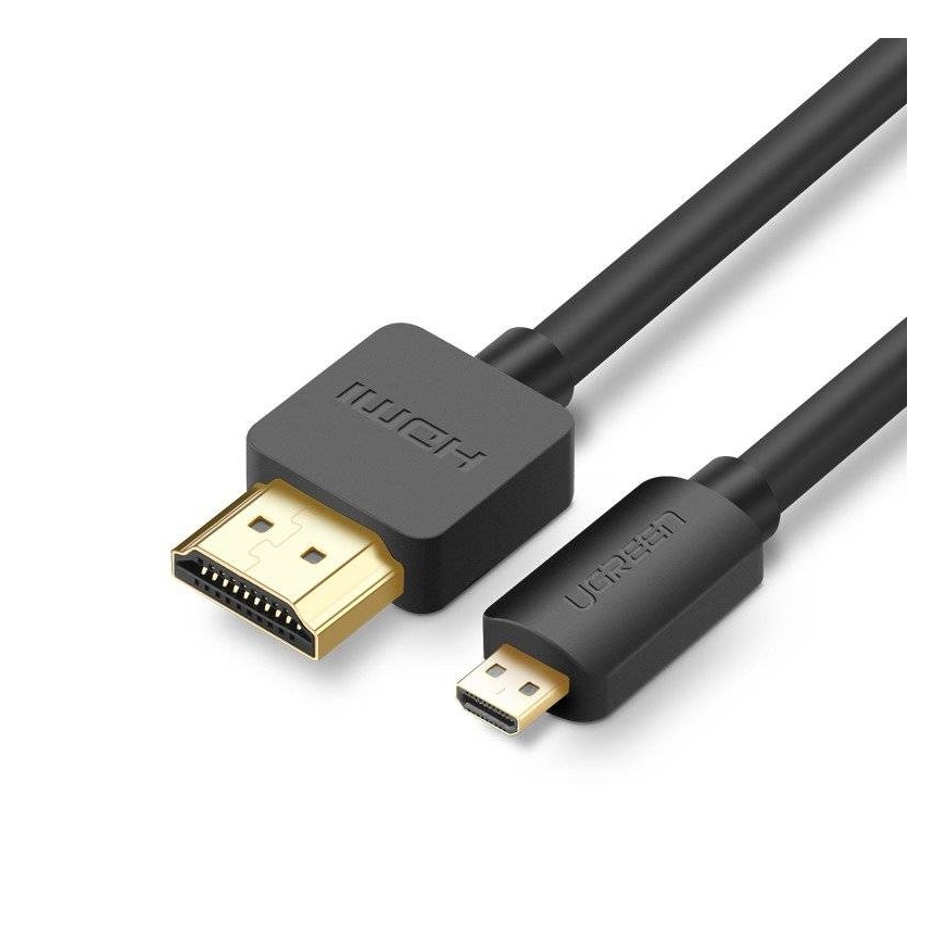 Ugreen HD127 HDMI kabelis 1,5 m HDMI A tipo (standartinis) HDMI D tipo (Mikro) Juoda – 2