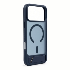 Apple iPhone 18 Pro Max gumijots MagSafe ar statīvu, tumši zils