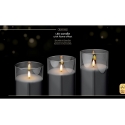 Lumineo battery-operated LED candle set with timer Lumineo battery-operated LED candle set with timer