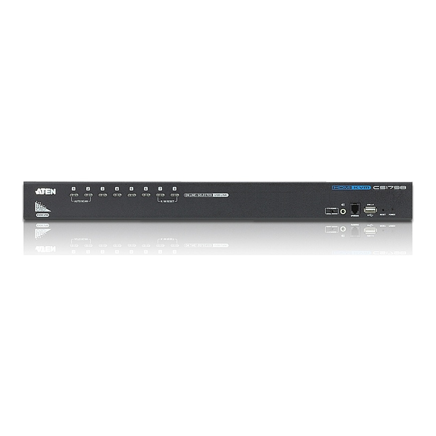 ATEN CS1798-AT-G KVM-kytkin Musta – 3