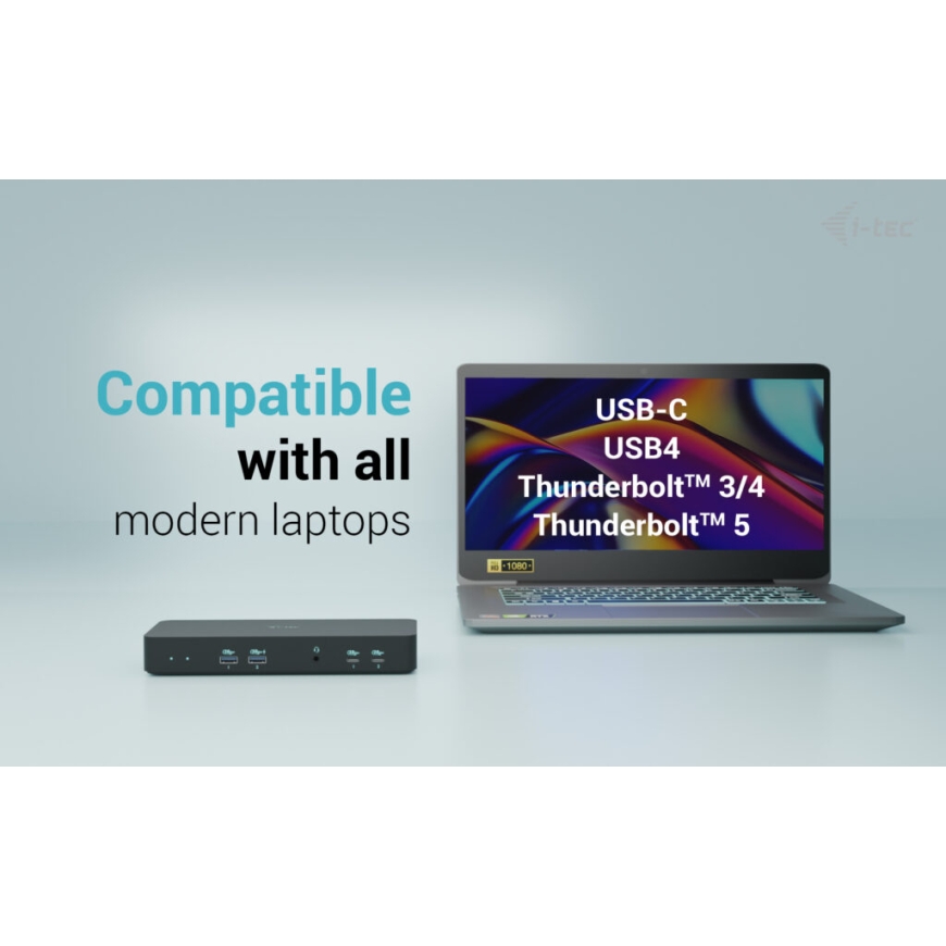i-tec C31INTGTRI4KDOCPDCH sülearvuti dokk ja pordireplikaator Juhtmega ühendatud USB 3.2 Gen 1 (3.1 Gen 1) Type-C Must – 5