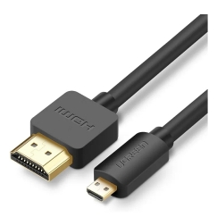 Ugreen HD127 HDMI-kaapeli 1 m HDMI-tyyppi D (mikro) HDMI-tyyppi A (vakio) Musta