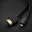 Ugreen HD127 HDMI kabelis 1 m HDMI D tipo (Mikro) HDMI A tipo (standartinis) Juoda Ugreen HD127 HDMI kabelis 1 m HDMI D tipo (Mikro) HDMI A tipo (standartinis) Juoda