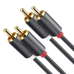 Ugreen 10518 garso kabelis 2 m 2 x RCA Juoda, Auksas, Raudona, Balta