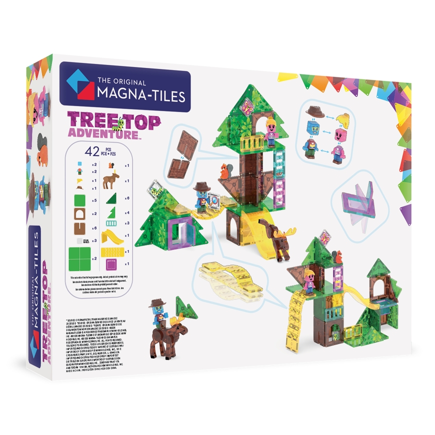 MAGNA-TILES Tree Top Adventure magnetinė konstravimo rinkinys, 42 dalys – 2