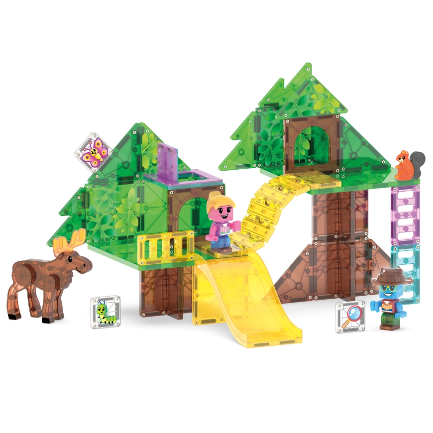 MAGNA-TILES Tree Top Adventure magnetic building set, 42 pieces – 3