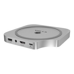 ICY BOX Club Dock 100 USB 3.2 Gen 2 (3.1 Gen 2) Type-C Sidabras