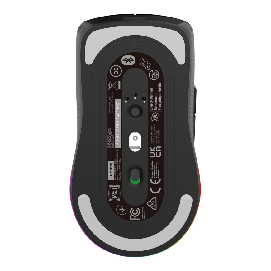 Lenovo Legion M220 pele Speļu Abām rokām RF Wireless + Bluetooth + USB Type-C Optisks 5000 DPI – 5
