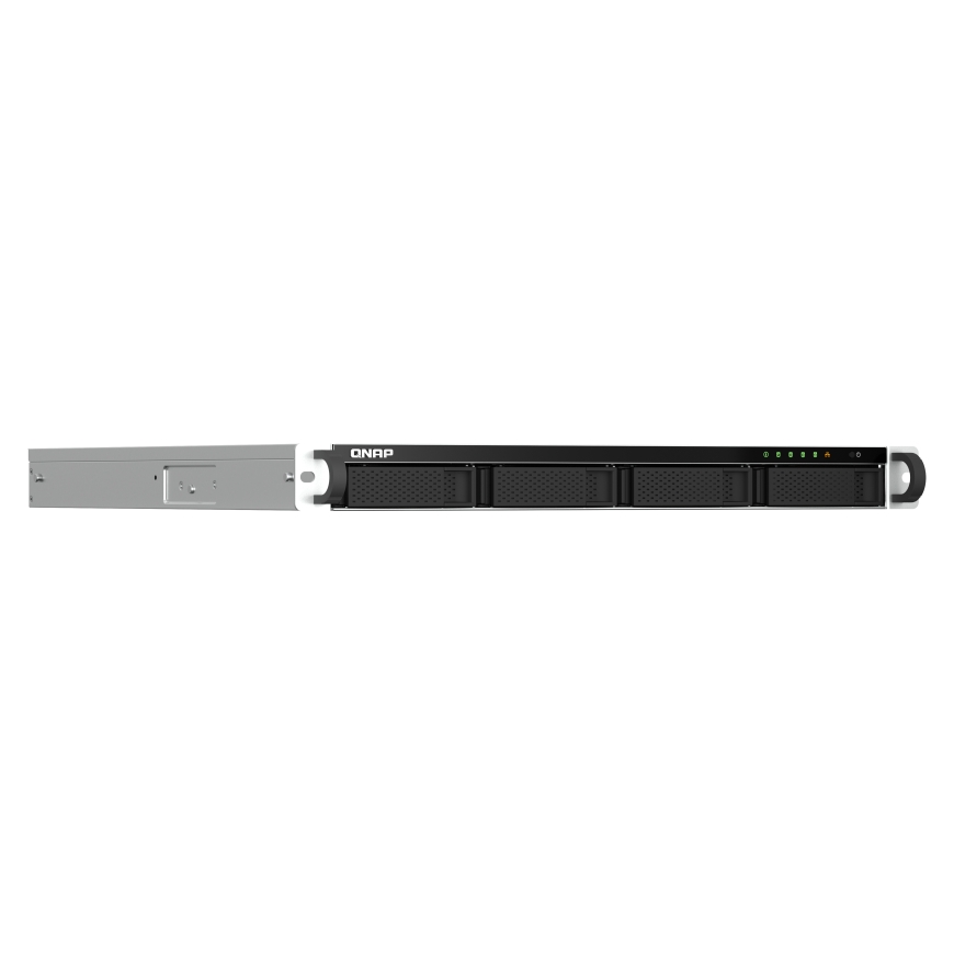 QNAP TS-464U NAS Rack (1U) Intel® Celeron® N5095 8 GB DDR4 0 TB QNAP Turbo System Aluminium, Black – 3