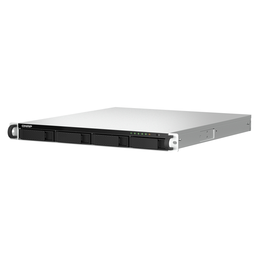 QNAP TS-464U NAS Rack (1U) Intel® Celeron® N5095 8 GB DDR4 0 TB QNAP Turbo System Aluminium, Black – 4