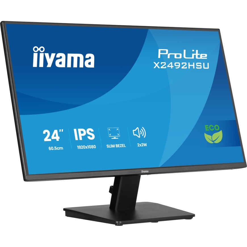 iiyama ProLite X2492HSU-B1 monitori 60,5 cm (23.8") 1920 x 1080 pikseļi Full HD LED Melns – 5