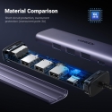 Ugreen 60554 sülearvuti dokk ja pordireplikaator Juhtmega ühendatud USB 3.2 Gen 1 (3.1 Gen 1) Type-C Ugreen 60554 sülearvuti dokk ja pordireplikaator Juhtmega ühendatud USB 3.2 Gen 1 (3.1 Gen 1) Type-C