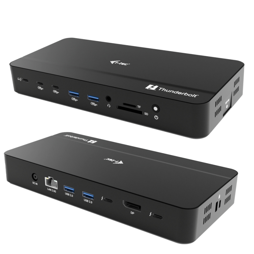 i-tec TB5TRIPLEDOCKM2PD sülearvuti dokk ja pordireplikaator Juhtmega ühendatud Thunderbolt 5 Must