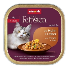 ANIMONDA Vom Feinsten Täiskasvanutele kastmes kana ja maks - märg kassitoit - 85g