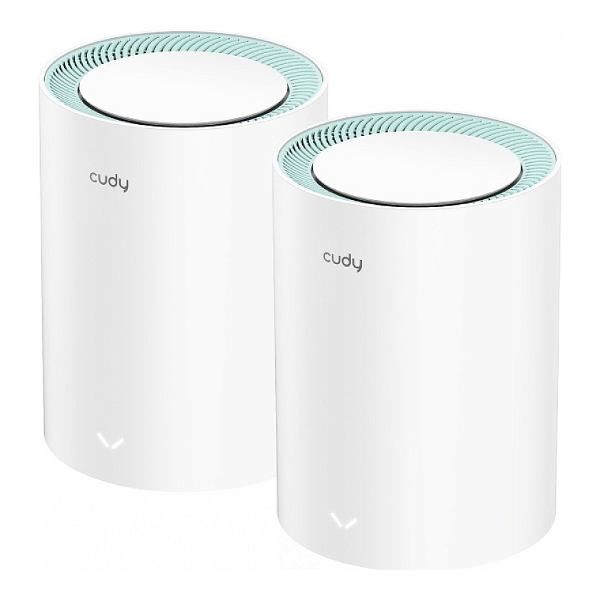 Cudy M1300 2-PACK wi-fi-võrgu süsteem Kaks sagedusala (2,4 GHz / 5 GHz) Wi-Fi 5 (802.11ac) Valge 1 S