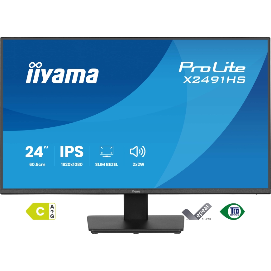 iiyama ProLite X2491HS-B1 computer monitor 60.5 cm (23.8") 1920 x 1080 pixels Full HD LCD Black – 2