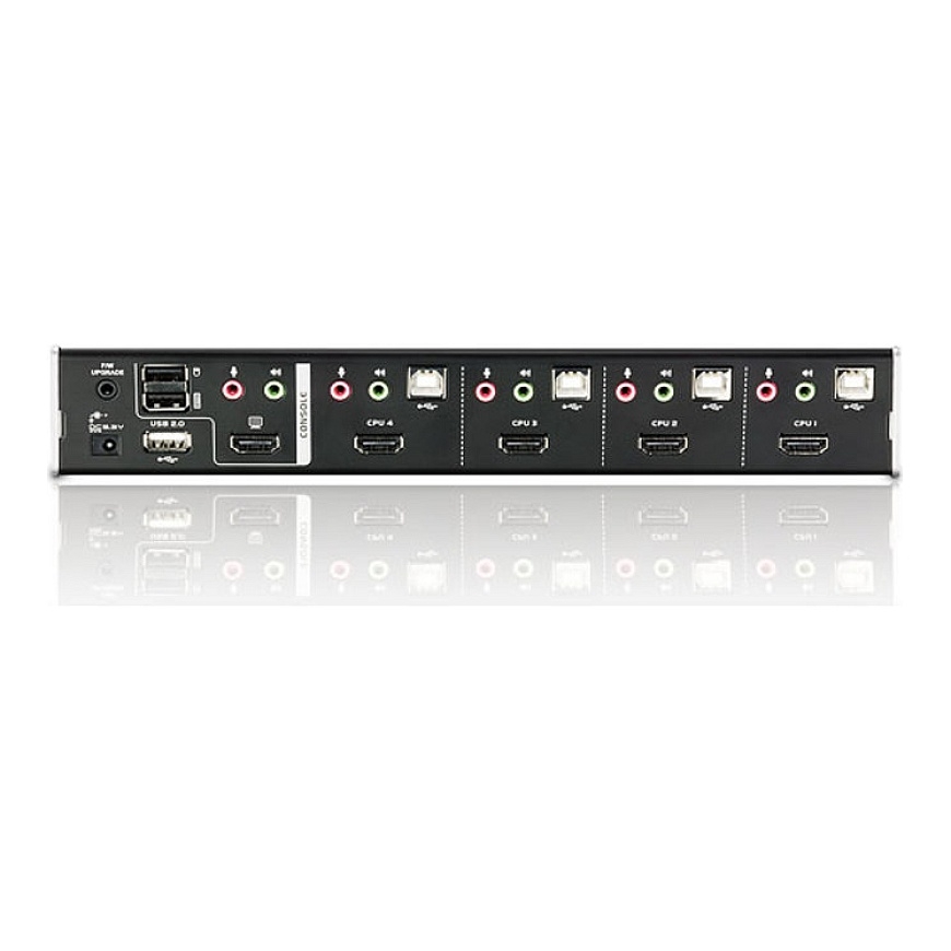 ATEN 4-Port USB HDMI KVM Switch with Audio & USB 2.0 Hub (KVM cables included) – 2