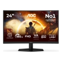 AOC G4 23.6" VA FHD 180Hz kompiuterio monitorius 59,9 cm (23.6") 1920 x 1080 pikseliai „Full HD“ LCD
