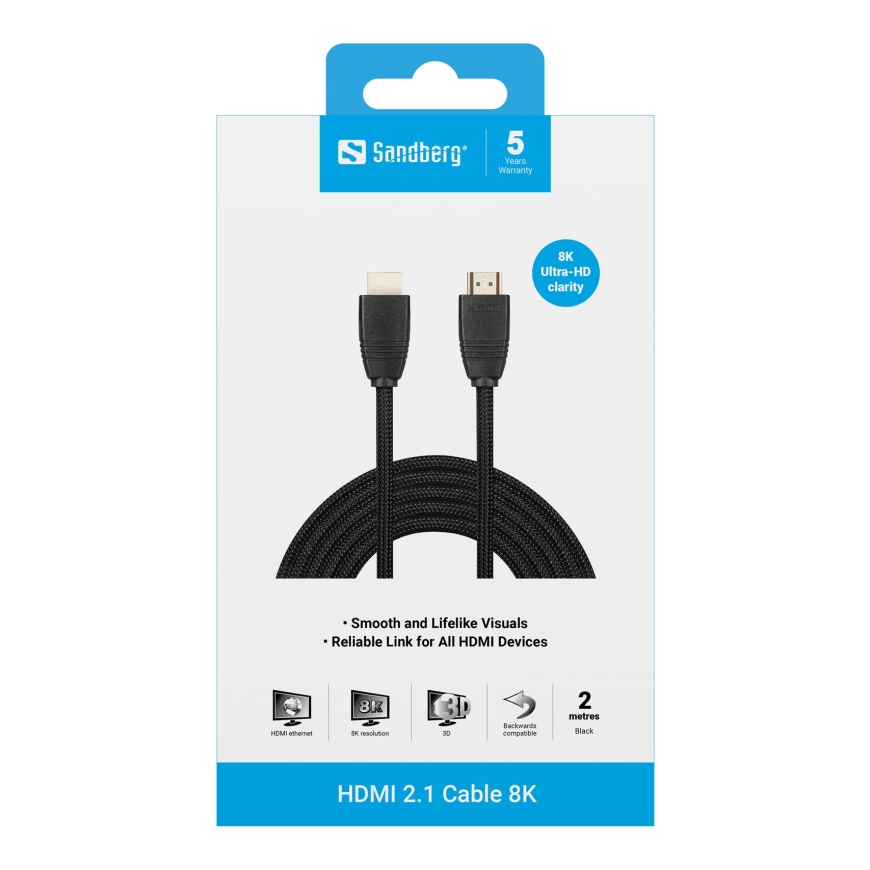 Sandberg 509-14 HDMI-kaabel 200 m HDMI tüüp A (Standard) Must – 2