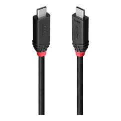 Lindy 37001 USB-kaapeli USB4 Gen 3x2 1 m USB C 40 Gbit/s 240 W Musta