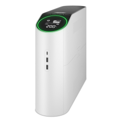 APC Back-UPS Pro, 2200VA/1320W, Tower, 230V, 4x Schuko and 2x IEC C13 outlets, RGB Lights, Pure Sine Wave, Arctic (White)