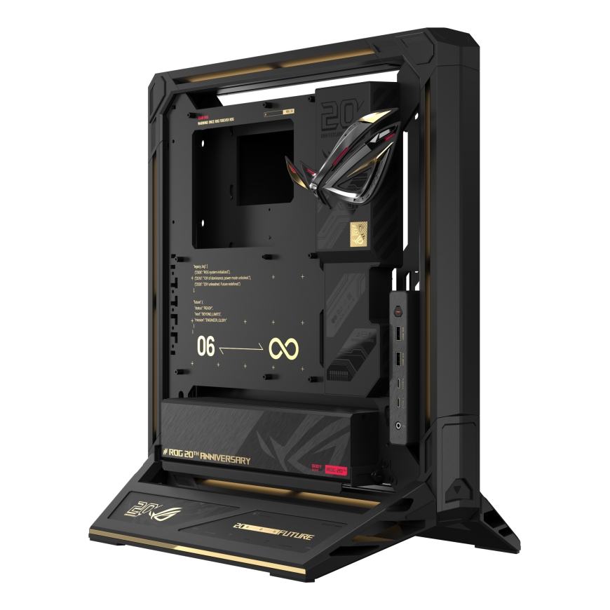 ASUS ROG GR20 Edition 20 Midi Tower Kulta, Musta