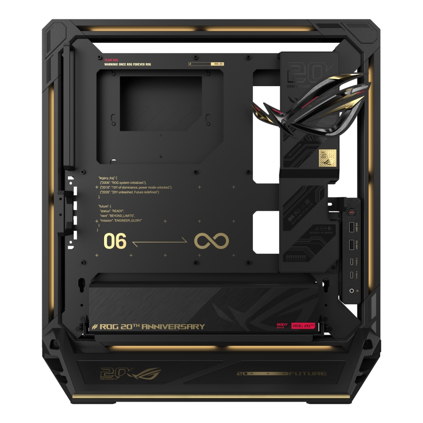 ASUS ROG GR20 Edition 20 Midi Tower Kulta, Musta – 4