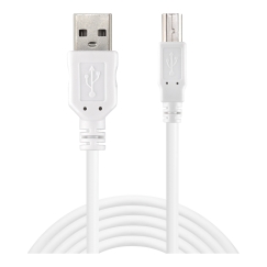Sandberg 502-78 USB kabelis USB 2.0 180 m USB A USB B 0,48 Gbit/s Balts