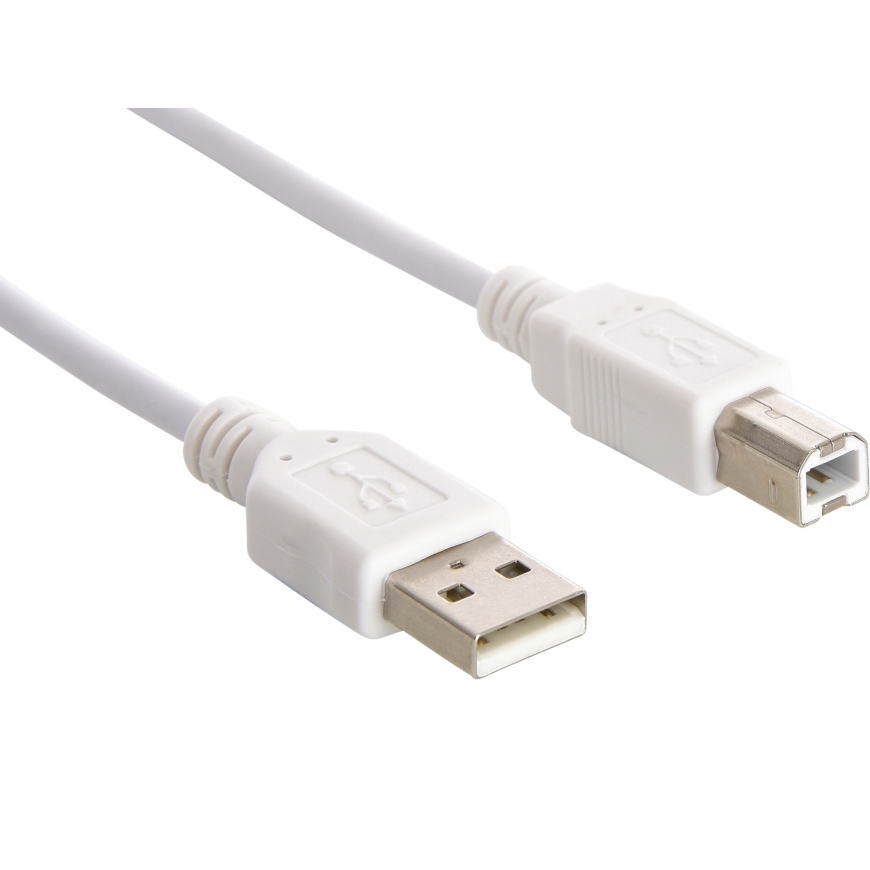 Sandberg 502-78 USB-kaabel USB 2.0 180 m USB A USB B 0,48 Gbit/s Valge – 2