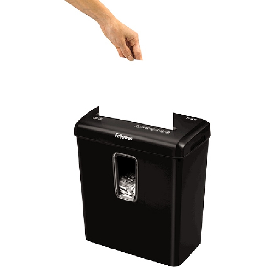 Fellowes Powershred P-30C papīra smalcinātājs Krusteniskā smalcināšana 22 cm Melns – 4