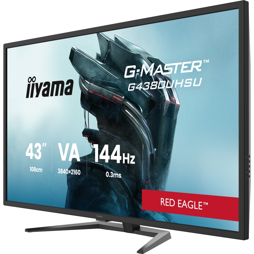 iiyama G-MASTER G4380UHSU-B2 monitori 108 cm (42.5") 3840 x 2160 pikseļi 4K Ultra HD LED Melns – 3
