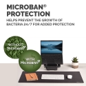Fellowes Computer Desk Mat with Non-Slip Base Breyta Desk Mat with Antibacterial Protection Black Fellowes Computer Desk Mat with Non-Slip Base Breyta Desk Mat with Antibacterial Protection Black