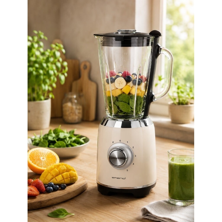 Emerio ретро ручной миксер, бежевый – 3